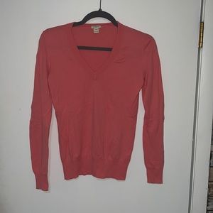 J.Crew Pink V-neck Sweater